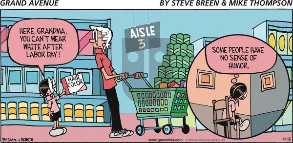 Grand Avenue on Sunday September 13, 2015 Comic Strip