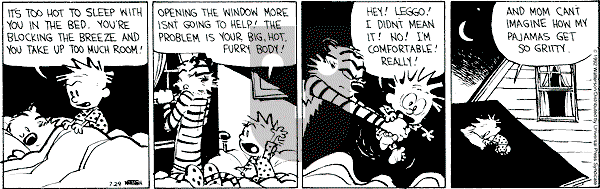 Calvin and Hobbes - Wednesday July 29, 1992 Comic Strip