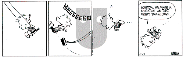 Calvin and Hobbes on Saturday December 7, 1985 Comic Strip