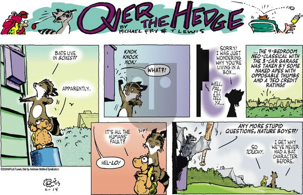 Over the Hedge - Sunday April 14, 2024 Comic Strip