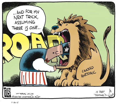 Tom Toles on Sunday January 16, 2011 Comic Strip