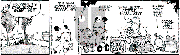 Over the Hedge on Saturday June 29, 2002 Comic Strip