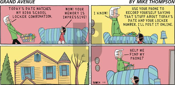 Grand Avenue on Sunday March 10, 2024 Comic Strip