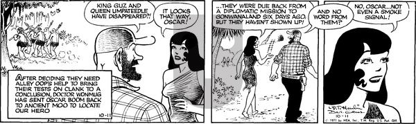 Alley Oop on Monday October 11, 1971 Comic Strip