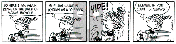 Peanuts on Saturday February 1, 1986 Comic Strip