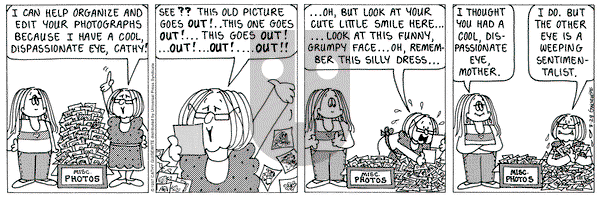 Cathy Classics on Thursday August 28, 1997 Comic Strip