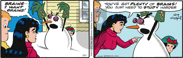 Nancy on Wednesday March 21, 2018 Comic Strip