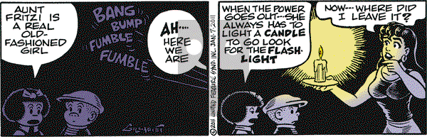 Nancy on Friday January 7, 2011 Comic Strip