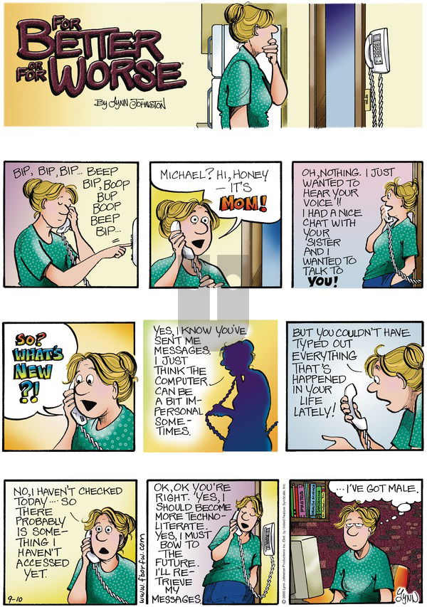 For Better or For Worse on Sunday September 10, 2000 Comic Strip