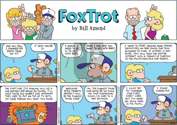 FoxTrot on Sunday May 16, 2010 Comic Strip