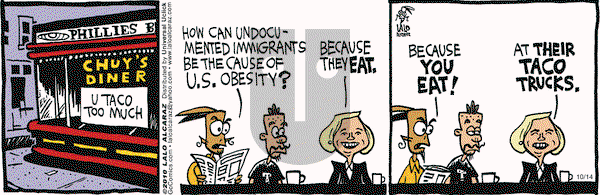 La Cucaracha - Thursday October 14, 2010 Comic Strip