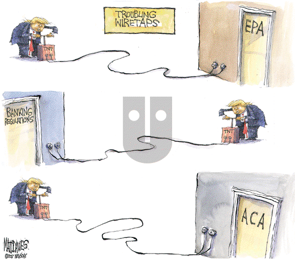 Matt Davies on Tuesday March 7, 2017 Comic Strip