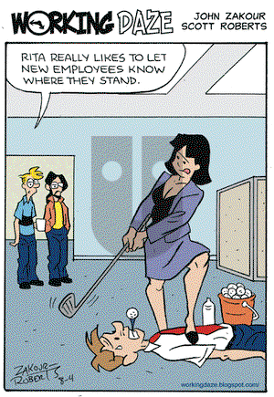 Working Daze on Tuesday August 4, 2009 Comic Strip