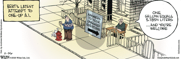Non Sequitur on Wednesday November 26, 2025 Comic Strip