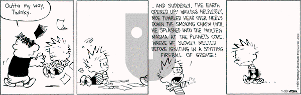 Calvin and Hobbes on Friday January 30, 2015 Comic Strip