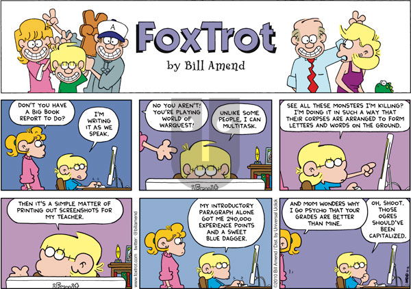 FoxTrot - Sunday December 12, 2010 Comic Strip