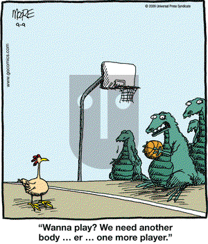 In the Bleachers on Wednesday September 9, 2009 Comic Strip