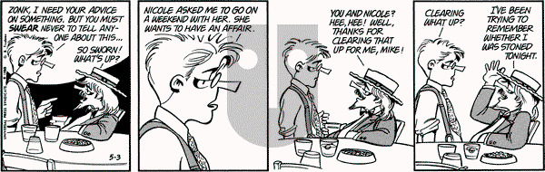 Doonesbury on Tuesday May 3, 1988 Comic Strip