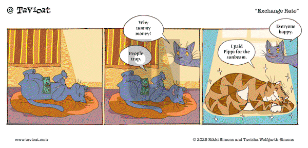 @Tavicat on Tuesday April 8, 2025 Comic Strip