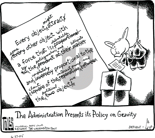 Tom Toles on Thursday July 7, 2005 Comic Strip