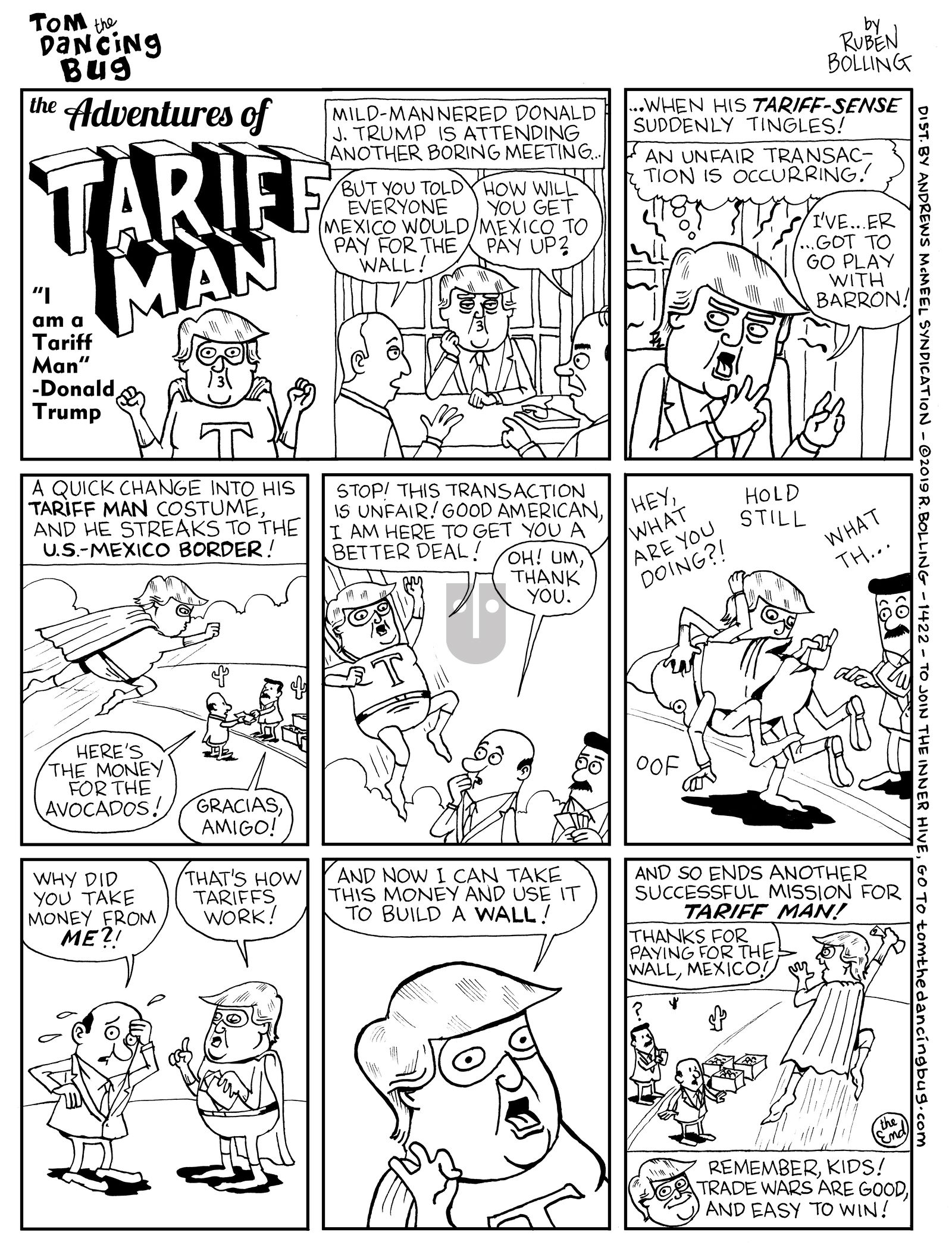 Tom the Dancing Bug - Monday January 21, 2019 Comic Strip
