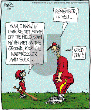 In the Bleachers on Thursday April 28, 2011 Comic Strip