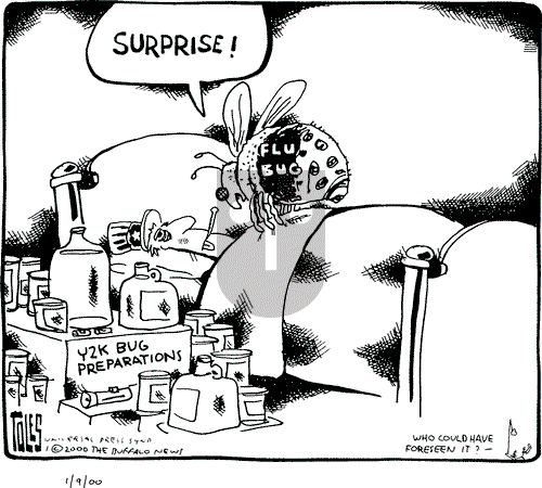 Tom Toles - Sunday January 9, 2000 Comic Strip
