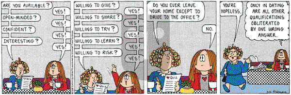 Cathy Classics on Saturday May 18, 2002 Comic Strip