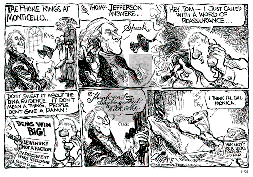 Pat Oliphant on Thursday November 5, 1998 Comic Strip