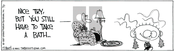 The Buckets on Friday April 4, 1997 Comic Strip