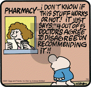 Ziggy on Thursday July 8, 2021 Comic Strip
