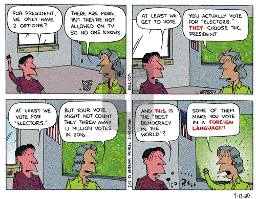 Ted Rall on Monday July 13, 2020 Comic Strip