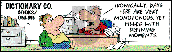 Frank and Ernest on Tuesday October 2, 2018 Comic Strip