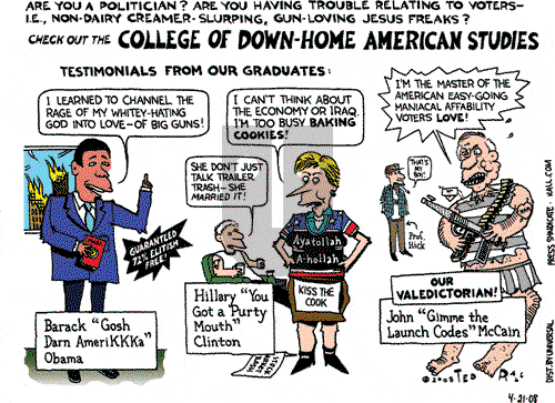 Ted Rall on Monday April 21, 2008 Comic Strip