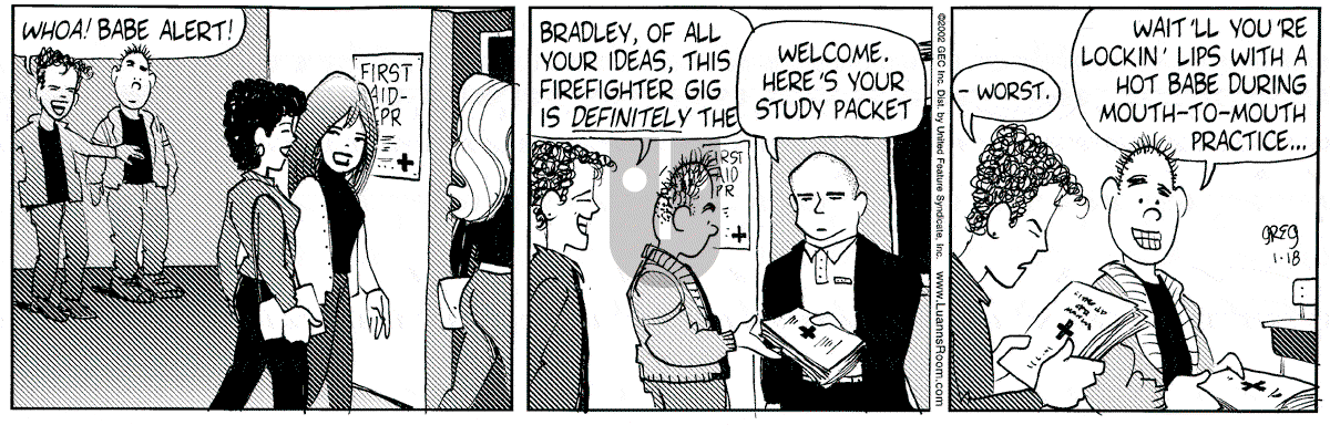 Luann - Friday January 18, 2002 Comic Strip
