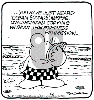 Ziggy on Wednesday July 10, 1996 Comic Strip