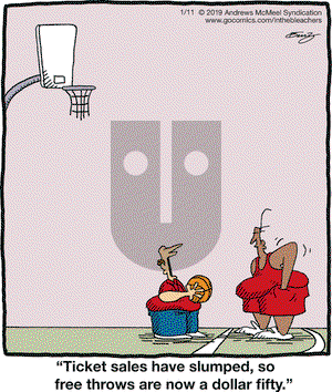 In the Bleachers on Friday January 11, 2019 Comic Strip