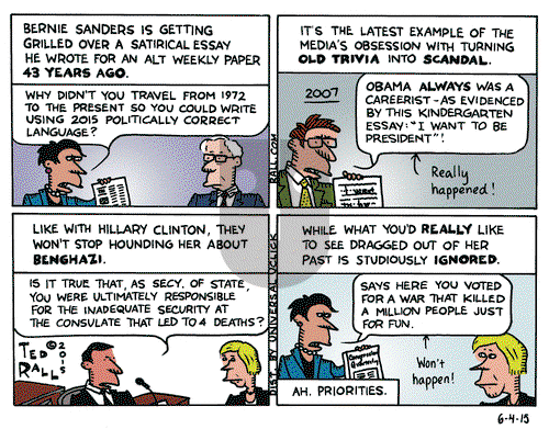 Ted Rall on Thursday June 4, 2015 Comic Strip