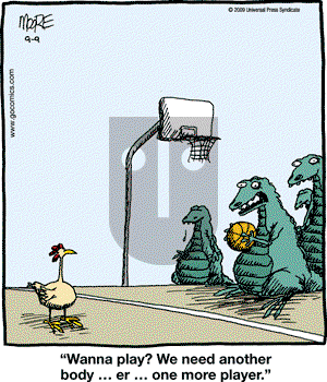 In the Bleachers - Wednesday September 9, 2009 Comic Strip