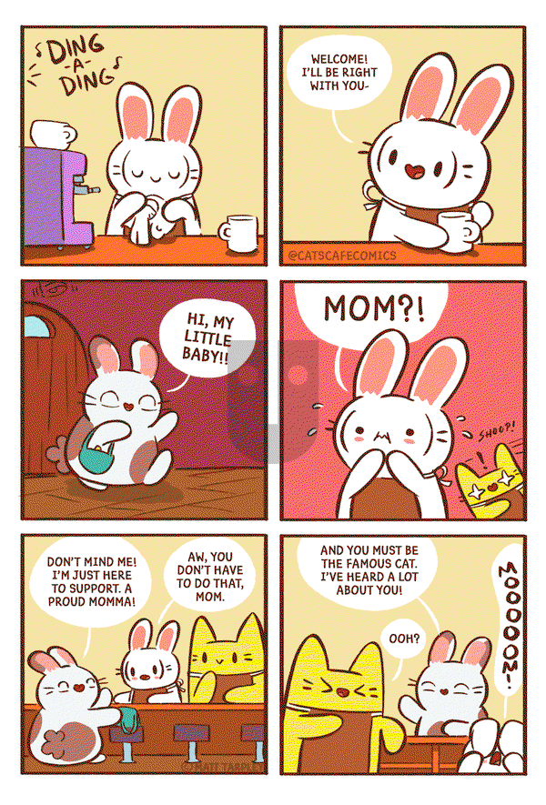 Cat's Cafe on Friday April 23, 2021 Comic Strip