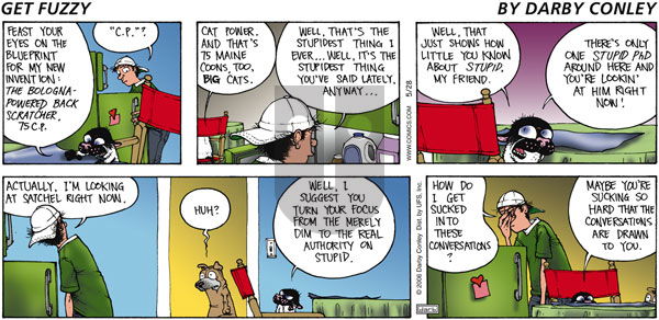 Get Fuzzy on Sunday May 28, 2006 Comic Strip