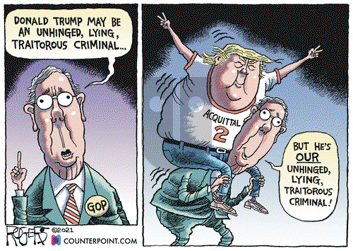 Rob Rogers on Tuesday February 16, 2021 Comic Strip