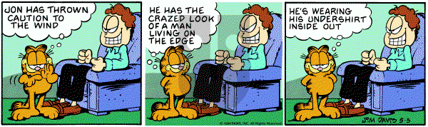 Garfield on Tuesday May 3, 1994 Comic Strip