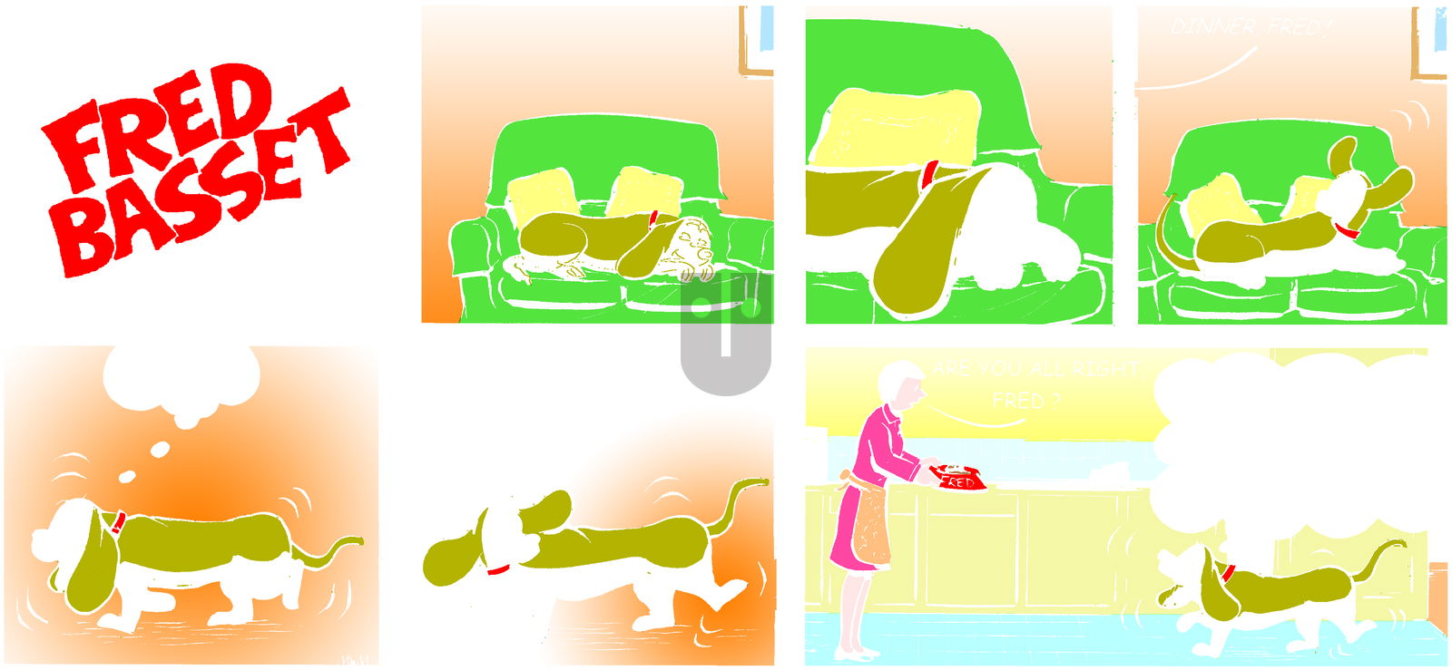 Fred Basset on Sunday June 15, 2014 Comic Strip
