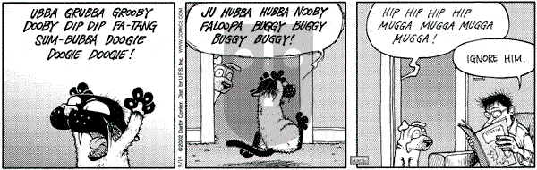 Get Fuzzy on Saturday September 14, 2002 Comic Strip