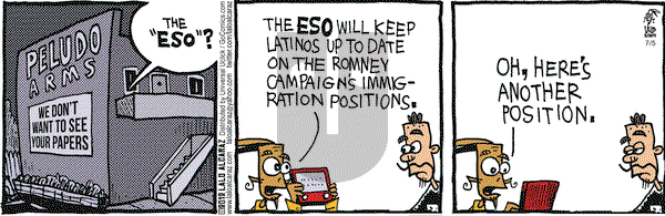 La Cucaracha on Thursday July 5, 2012 Comic Strip