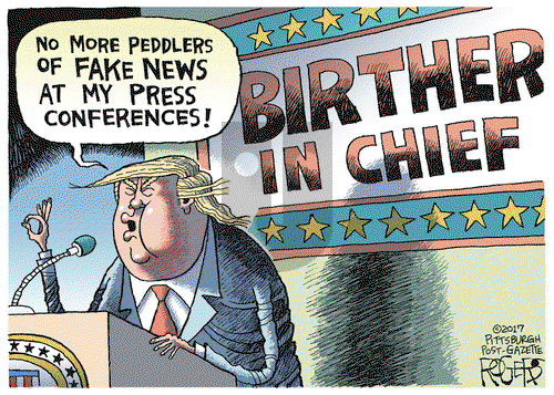 Rob Rogers on Tuesday January 17, 2017 Comic Strip