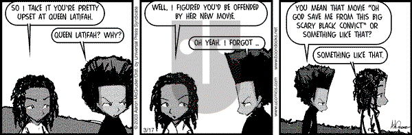 The Boondocks on Monday October 18, 2010 Comic Strip