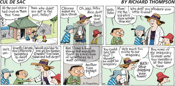 Cul de Sac on Sunday August 3, 2008 Comic Strip