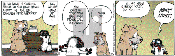 Get Fuzzy on Monday July 25, 2005 Comic Strip